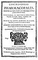 Miguel Martínez de Leache (1688) Controversias pharmacopales