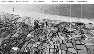 Archivo:Omaha beach aerial view draws
