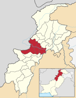 Pakistan - Khyber Pakhtunkhwa - Peshawar (division).svg