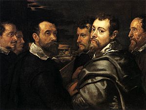 Archivo:Peter Paul Rubens - Self-Portrait in a Circle of Friends from Mantua - WGA20355