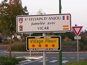 Archivo:St sylvain d'anjou panneau jumelage