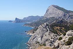 Горы на побережье, Новый Свет, Судак, Крым, Crimea.jpg