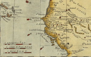 Archivo:1783 Partie occidentale de l'ancien continent depuis Lisbonne jusquà la Riviere de Sierra Leona par Bonne BPL14672