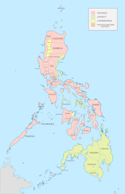 Archivo:Administrative Divisions of the Philippines (1899)