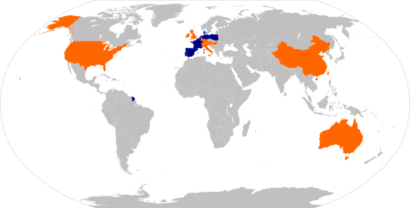 Aldi world map