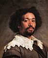 Diego Velázquez - Juan de Pareja (Metropolitan Museum of Art de Nueva York, 1649-50), detalle