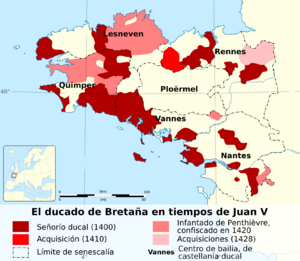 Archivo:Domaine ducal de Bretagne sous le règne de Jean V-es
