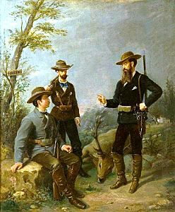 El duque de Montpensier y sus compañeros de caza en el Coto de Doñana (Museo de Cádiz)