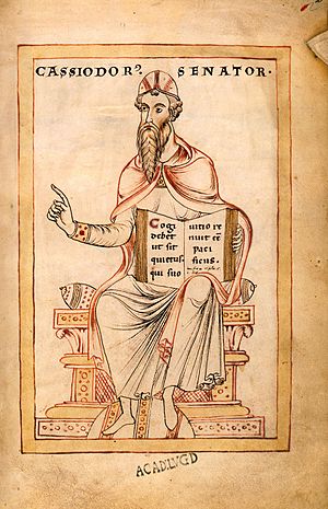 Archivo:Gesta Theodorici - Flavius Magnus Aurelius Cassiodorus (c 485 - c 580)