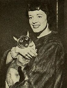 Gisele MacKenzie opens the National Cat Show, 1952.jpg
