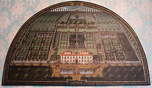 Archivo:Giusto utens, lunette delle ville medicee, 1599-1602, dalla villa di artimino, castello 01