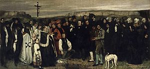 Archivo:Gustave Courbet - A Burial at Ornans - Google Art Project 2