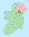 Island of Ireland location map Monaghan