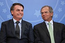 Archivo:Jair Bolsonaro e Paulo Guedes em solenidade