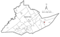 Map of Aaronsburg, Centre County, Pennsylvania Highlighted