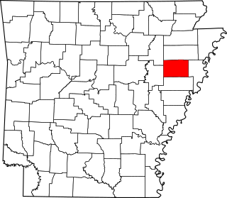 Map of Arkansas highlighting Cross County.svg
