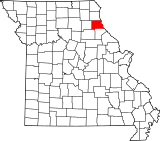 Map of Missouri highlighting Marion County.svg