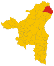 Map of comune of Siniscola (province of Nuoro, region Sardinia, Italy) - 2016.svg
