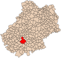 Extensión de la comuna de Cahors en el departamento de Lot