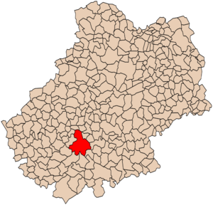 Archivo:Mapa de Cahors (Departamento de Lot)