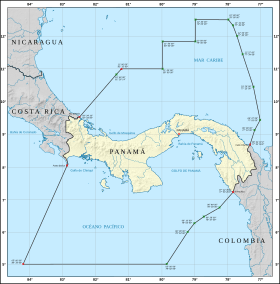 Mapa de Panamá (fronteras).svg