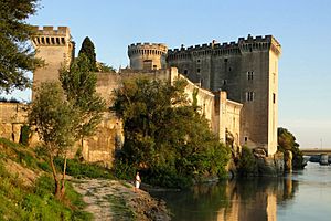 Archivo:Medieval Сastle on the Rhône
