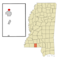 Pike County Mississippi Incorporated and Unincorporated areas Summit Highlighted