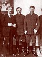 Rykow, Woroszyłow, Stalin