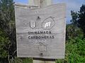 Señal hacia Chinamada-Las Carboneras