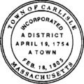 Seal of Carlisle, Massachusetts
