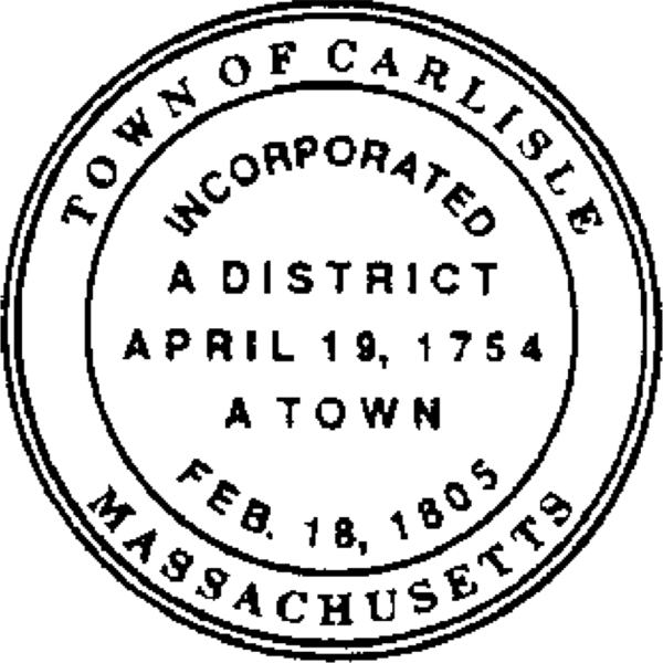Seal of Carlisle, Massachusetts
