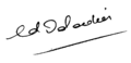 Signature d'Édouard Daladier - Archives nationales (France)
