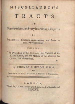 Archivo:Simpson - Miscellaneous tracts on some curious and very interesting subjects in mechanics, physical-astronomy and speculative mathematics, 1768 - 598998