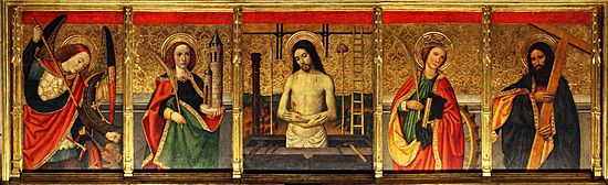 Archivo:Tortosa catedral Huguet Transfiguracio predela 0004 colage