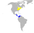 Vermivora chrysoptera map