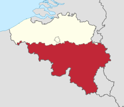 Walloon Region in Belgium.svg