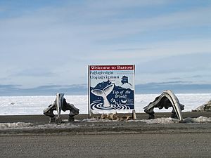 Archivo:Welcome to Barrow, Alaska
