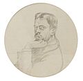 William Rothenstein - portrait of Laurence Housman -