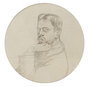 Archivo:William Rothenstein - portrait of Laurence Housman -