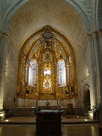 02 Valladolid monasterio Valbuena Iglesia retablo mayor Ni