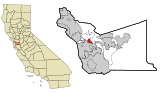Alameda County California Incorporated and Unincorporated areas Fairview Highlighted.svg
