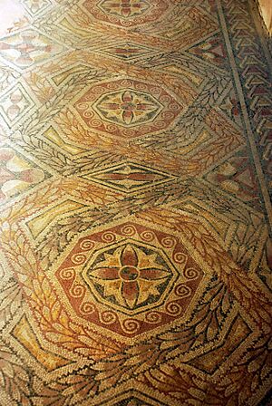 Archivo:Ancient Roman Mosaics West Gallery La Olmeda Pedrosa De La Vega - Saldaña (Palencia)