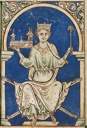 Archivo:BL MS Royal 14 C VII f.9 (Henry III)