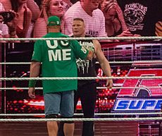 Archivo:Brock Lesnar and John Cena