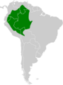 Bucco macrodactylus map