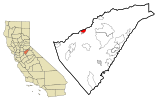 Calaveras County California Incorporated and Unincorporated areas Mokelumne Hill Highlighted.svg