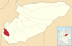Monterrey ubicada en Casanare