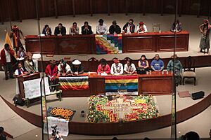 Archivo:Confederación de Nacionalidades Indígenas del Ecuador conmemoró los 25 años de constitución. (6355586895)
