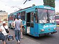 Crimean 52 Simferopol-Alushta-Yalta inter-city trolleybus in Simferopol