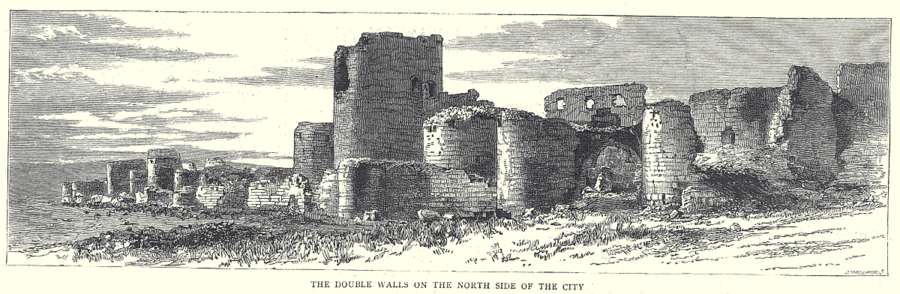 Archivo:Double-Walls-Northside-Ani-Armenia-1885